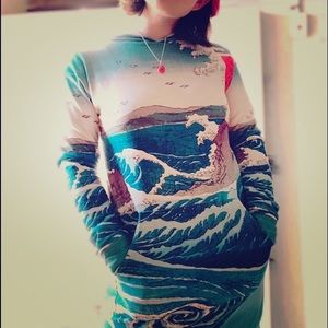 Blackmilk S Naruto Whirlpool Slouchy - Limited